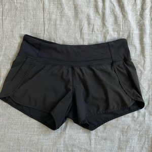 Lululemon Speed Short, Size 8, Black, 4” inseam